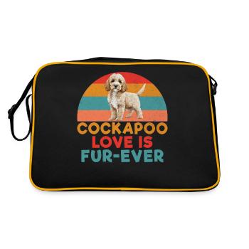 Cockapoo Gifts - Retro Bag - black/gold - Back