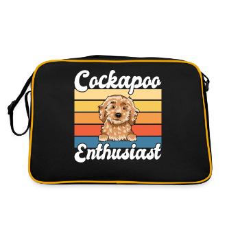 Cadeaux Cockapoo - Sac Retro - noir/or - Dos