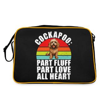 Cadeaux Cockapoo - Sac Retro - noir/or - Dos