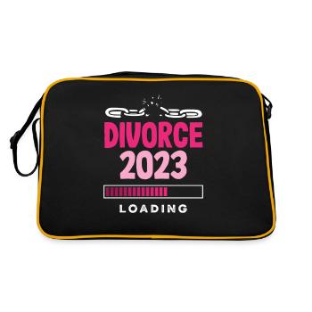 Divorce 2023 Loading Ready For Change Divorce - Retro Bag - black/gold - Back