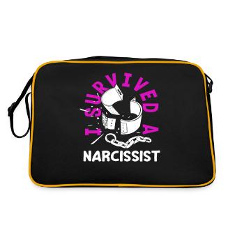 J’ai divorcé d’un narcissique - Sac Retro - noir/or - Dos