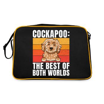 Cockapoo Gifts - Retro Bag - black/gold - Back