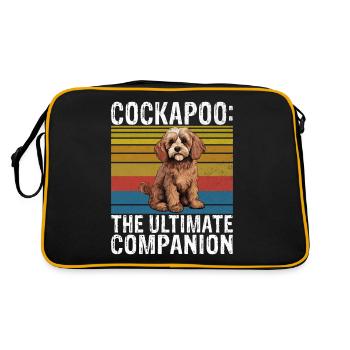 Cockapoo Gifts - Retro Bag - black/gold - Back