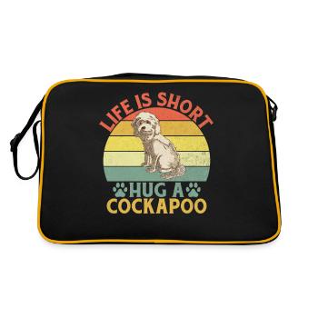 Cadeaux Cockapoo - Sac Retro - noir/or - Dos