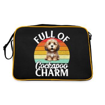 Cockapoo Gifts - Retro Bag - black/gold - Back