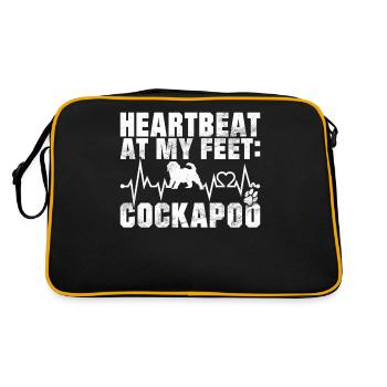 Cockapoo Gifts - Retro Bag - black/gold - Back