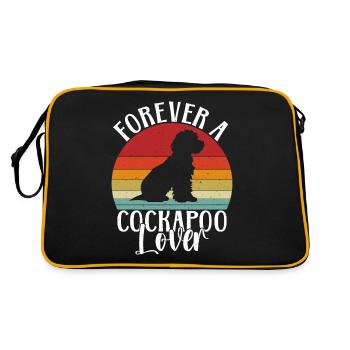 Cockapoo Gifts - Retro Tasche - Schwarz/Gold - Hinten