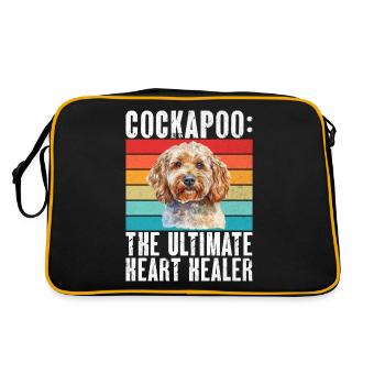 Cockapoo Gifts - Retro Bag - black/gold - Back