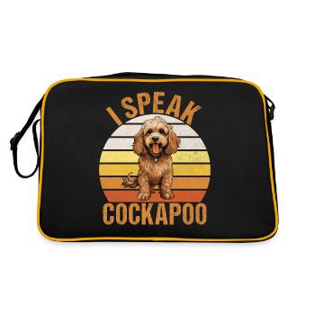 Cadeaux Cockapoo - Sac Retro - noir/or - Dos