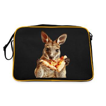 Wallaby - Retro Tasche - Schwarz/Gold - Hinten