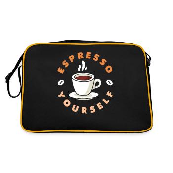 Amateur de café Espresso Yourself - Sac Retro - noir/or - Dos