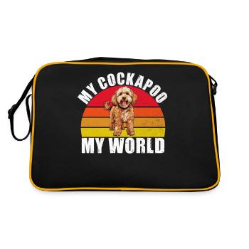 Cockapoo Gifts - Retro Bag - black/gold - Back