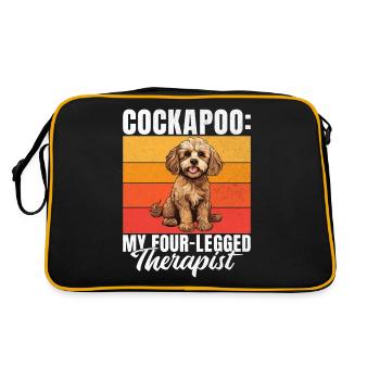 Cadeaux Cockapoo - Sac Retro - noir/or - Dos