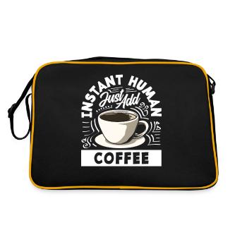 Amateurs de café café humain instantané - Sac Retro - noir/or - Dos