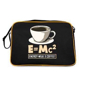 Amateurs de café Lait énergétique E=Mc² - Sac Retro - noir/or - Dos
