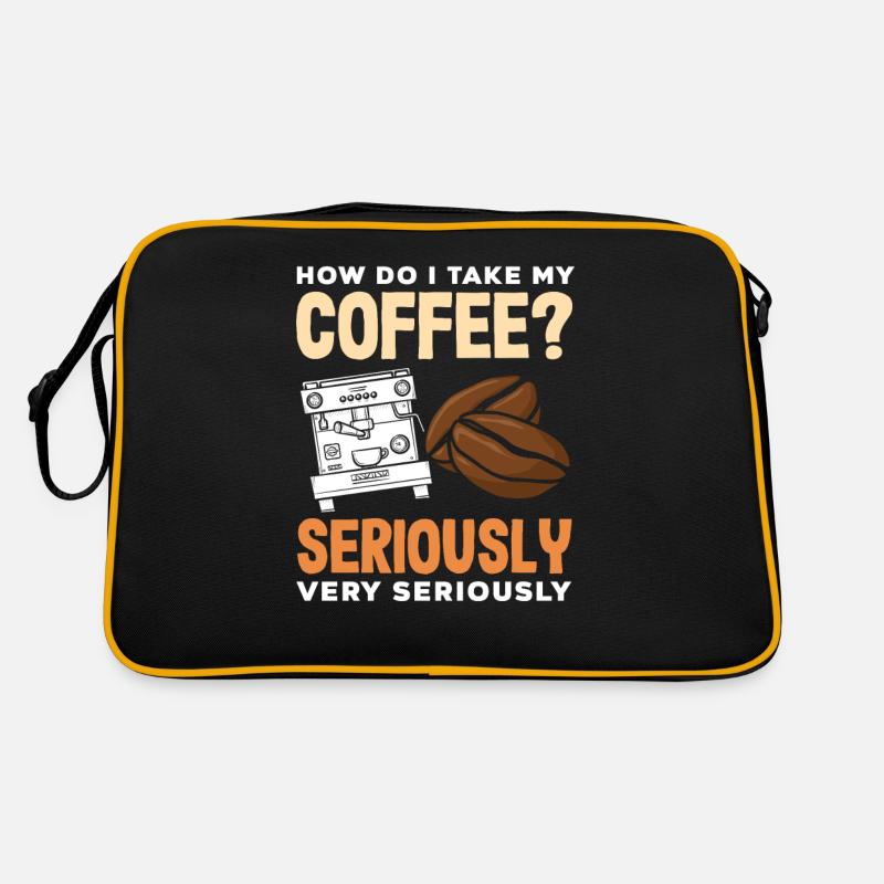 Coffee Lover Question: Take Very Seriously Retro Bag