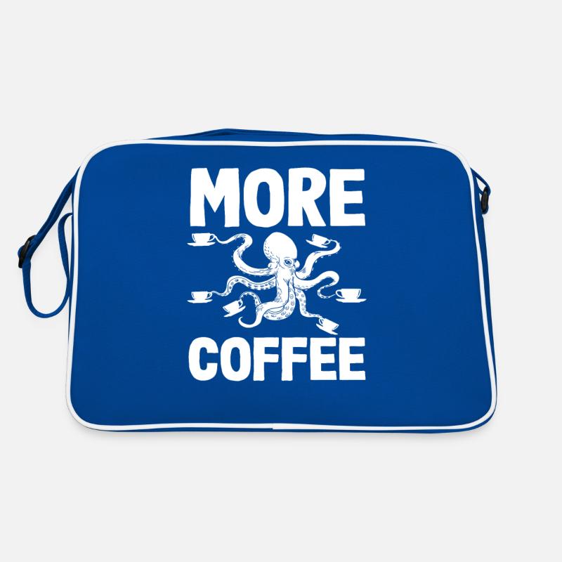 More Coffee Squid Coffee Lover Retro Bag