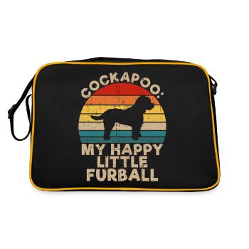 Cockapoo Gifts - Retro Bag - black/gold - Back