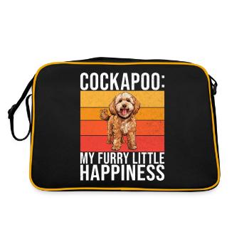 Cockapoo Gifts - Retro Bag - black/gold - Back