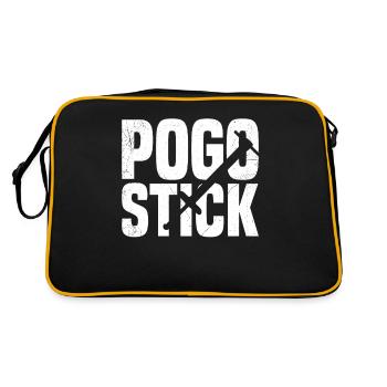 Pogo-stick: Never call it just a - Retro Bag - black/gold - Back