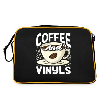 Amateur de café et fan de vinyles - Sac Retro - noir/or - Dos