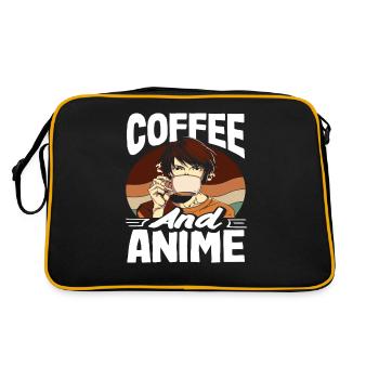 Amateur d'anime et fan de café - Sac Retro - noir/or - Dos