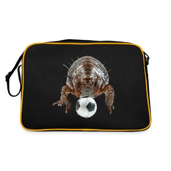 Assel - Retro Tasche - Schwarz/Gold - Hinten
