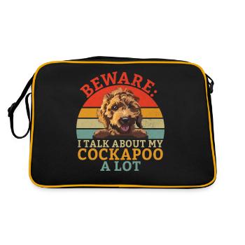 Cockapoo Gifts - Retro Bag - black/gold - Back