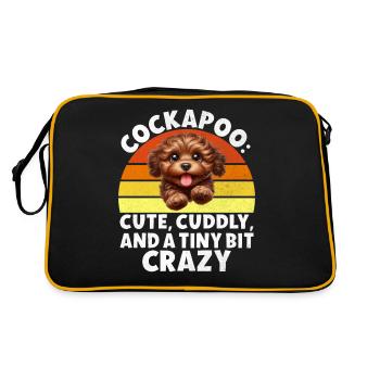 Cadeaux Cockapoo - Sac Retro - noir/or - Dos