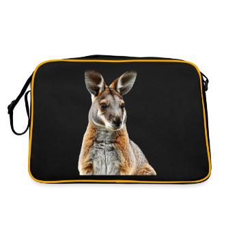 Wallaby - Retro Tasche - Schwarz/Gold - Hinten