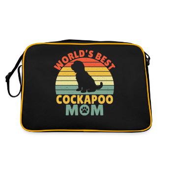 Cockapoo Gifts - Retro Bag - black/gold - Back