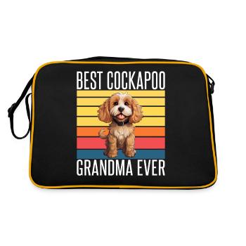 Cadeaux Cockapoo - Sac Retro - noir/or - Dos