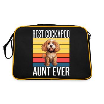 Cockapoo Gifts - Retro Bag - black/gold - Back