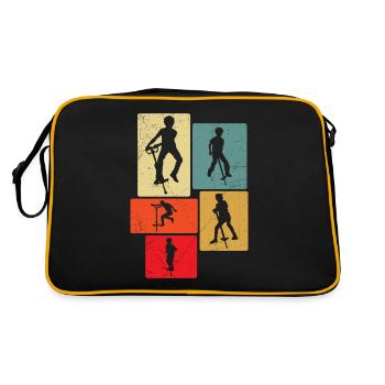 Pogo-stick: Never call it just a - Retro Bag - black/gold - Back