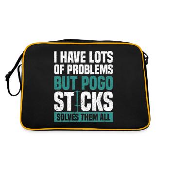 I have a lot of problems, but Pogo Stick Jumping - Retro Bag - black/gold - Back
