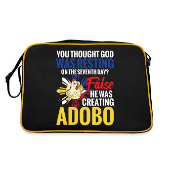 They thought that God would - Retro Bag - black/gold - Back