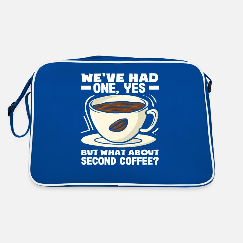Coffee Lovers Second Coffee Slogan Sac Retro