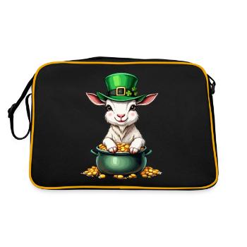 Chèvre Tenue Saint-Patrick Chèvres - Sac Retro - noir/or - Dos