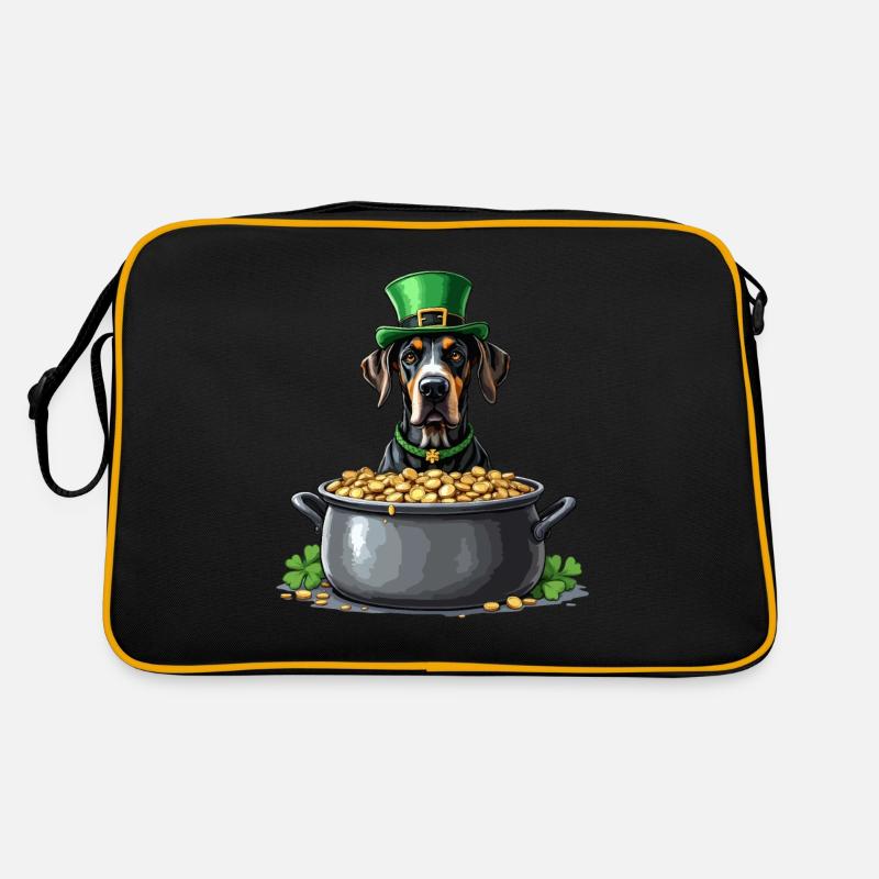 Dogue allemand Tenue de la Saint-Patrick Chiens Sac Retro