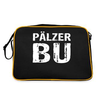 Pälzer Bub - Retro Tasche - Schwarz/Gold - Hinten