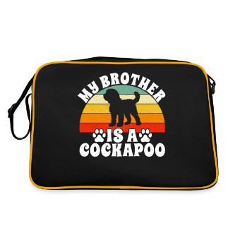 Cockapoo Gifts - Retro Bag - black/gold - Back