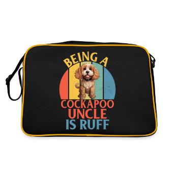 Cockapoo Gifts - Retro Tasche - Schwarz/Gold - Hinten