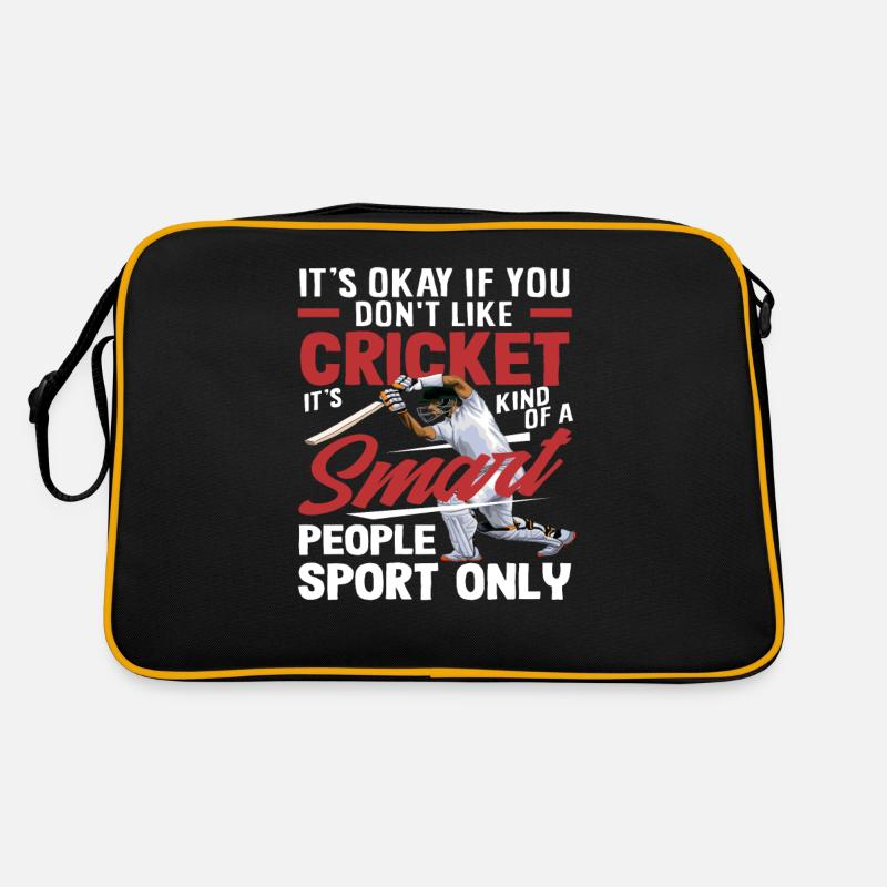 Cricket Player For Clever Retro Bag