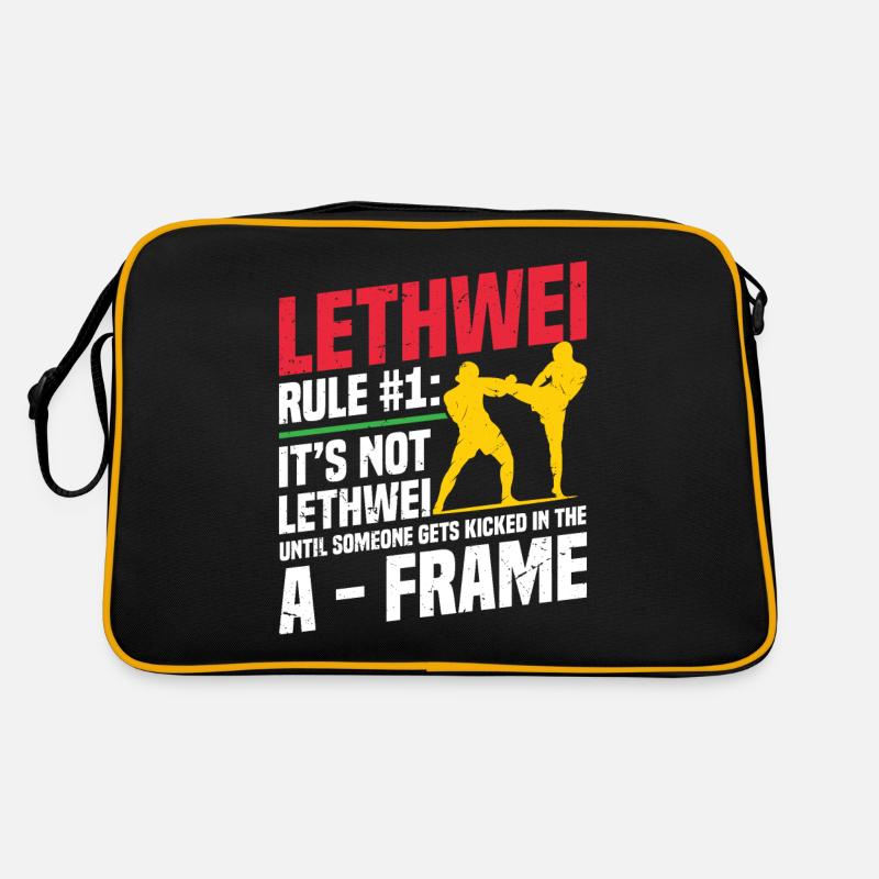 Lethwei Ist Kein Sport, Sondern Ein Lebensstil Retro Tasche