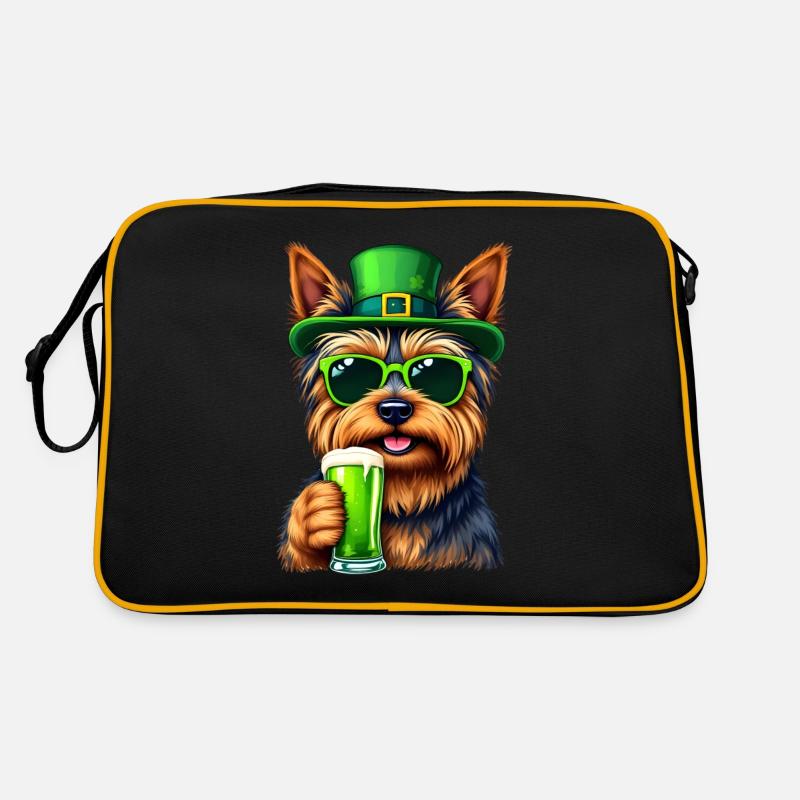 Yorkshire Terrier Tenue de bière pour la Saint-Patrick Sac Retro