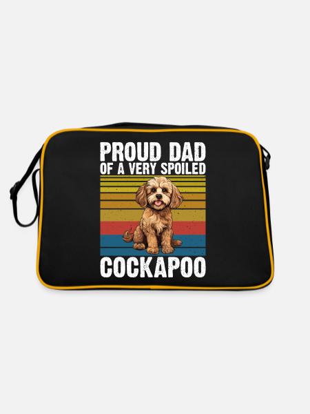 Cockapoo Gifts - Retro Tasche - Schwarz/Gold