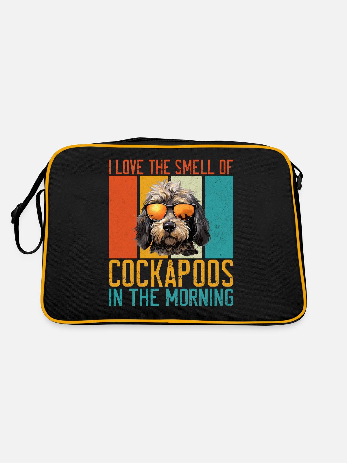 Cadeaux Cockapoo - Sac Retro - noir/or - Dos