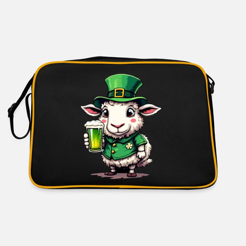 Mouton Saint-Patrick Bière Berger Tenue Mouton Sac Retro