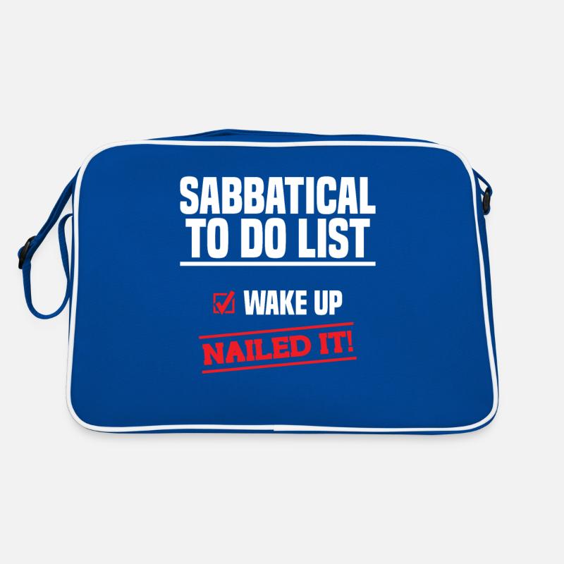 Sabbatical-to-do-liste: Aufwachen Hat Es Auf Den Retro Tasche
