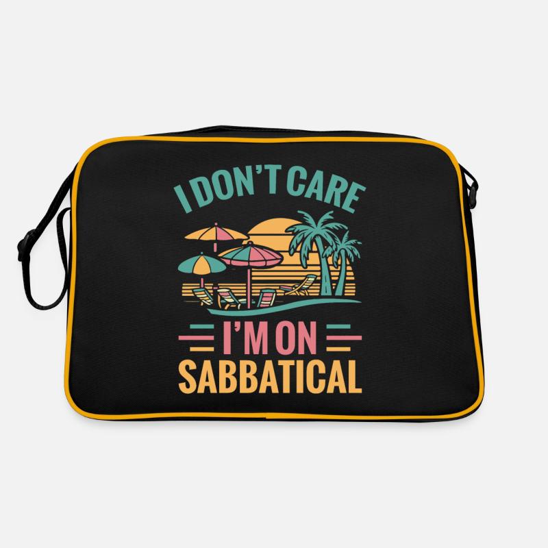 I Don’t Care I’m On Sabbatical Retro Tasche